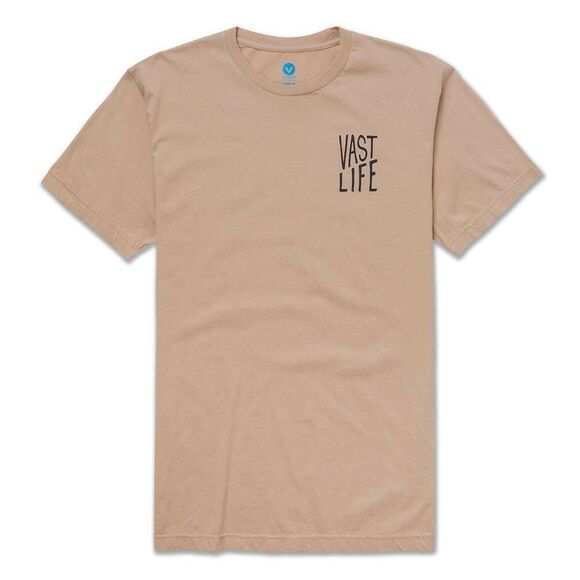 Vast Ascend Short Sleeve Top - Khaki NEW NWT - Picture 1 of 9